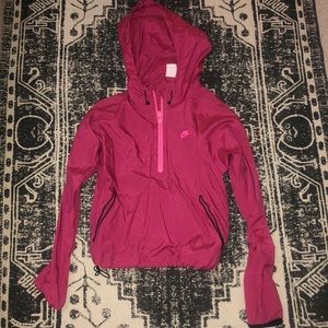 Nike Pink Half Zip Windbreaker